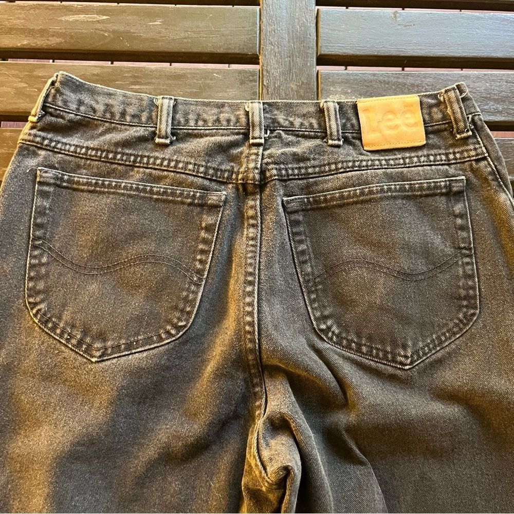 Vintage Lee Black Denim Jeans (36 x 34) (Made in USA 🇺🇸)